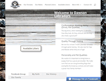 Tablet Screenshot of dawsonlabs.com